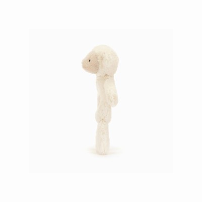 Jellycat Bashful Lamb Ring Rattle New Zealand | UKEOV9128